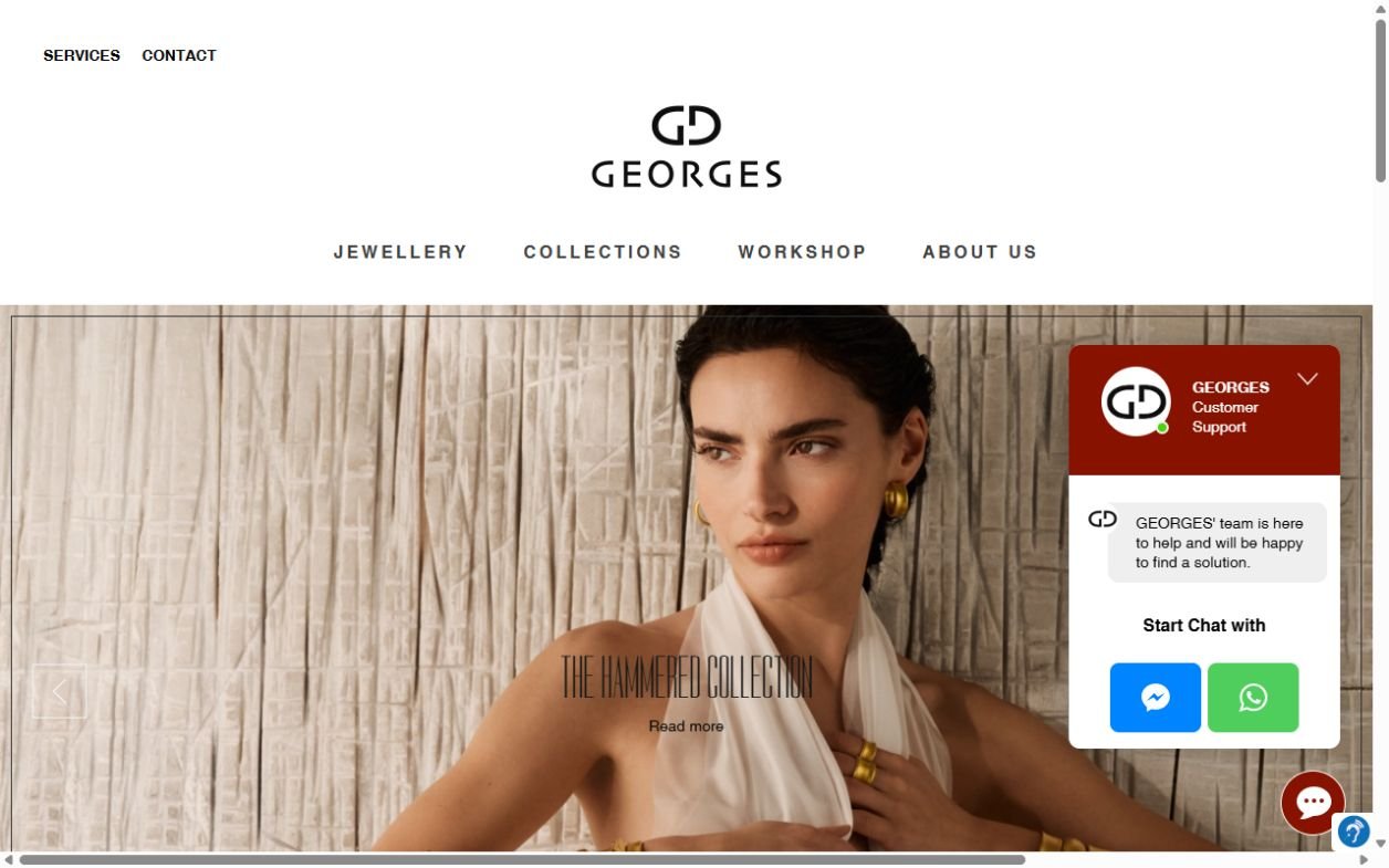 Website preview: Georges Jewellery